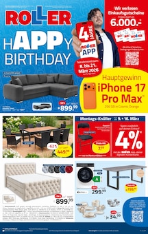 ROLLER Prospekt HAPPY BIRTHDAY mit 16 Seiten
