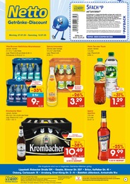 Netto Marken-Discount Prospekt für Arnsberg mit 2 Seiten Netto Marken-Discount Prospekt für Arnsberg: "DER ORT, AN DEM DU IMMER AUSGEZEICHNETE PREISE FINDEST.", 2 Seiten, 07.07.2025 - 12.07.2025