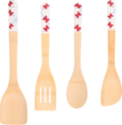 LOT DE 4 USTENSILES BAMBOU ACTUEL - ACTUEL en promo chez Auchan Hypermarché Tours à 4,49 €
