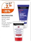 Handcreme von Neutrogena für 2,79 € bei Müller im Angebot Handcreme von Neutrogena im aktuellen Müller Prospekt
