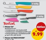 Messer-Set oder Messer-Set FRESH KITCHEN im Angebot bei Penny in Goslar Messer-Set oder Messer-Set FRESH KITCHEN Angebote von Tefal bei Penny Goslar für 9,99 €