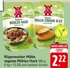 Veganes Mühlen Hack oder Vegane Mühlen Cordon Bleu Angebote von Rügenwalder Mühle bei EDEKA Offenburg für 2,22 €