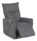 Fauteuil relax électrique tissu gris elton en promo chez But Ajaccio à 359,99 €