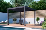 Pergola acier 3 x 3 m en promo chez Brico Dépôt Orange à 599,00 €