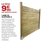 Lame 28 Clôture H à 9,90 € dans le catalogue Gedimat