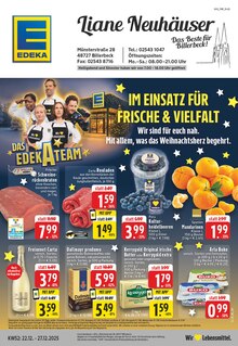 EDEKA Prospekt Billerbeck "Aktuelle Angebote" mit 26 Seiten