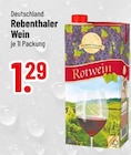 Rotwein von Rebenthaler im aktuellen Trinkgut Prospekt für 1,29 €