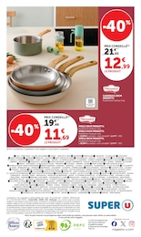Prix et réduction Casserole Inox dans le prospectus Super U en cours Offre Casserole Inox dans le catalogue Super U du moment à la page 16