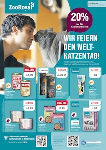 Aktueller ZooRoyal Prospekt (Tangstedt, 8 Seiten zum blättern ZooRoyal Prospekt WIR FEIERN DEN WELT-KATZENTAG! mit 8 Seiten