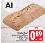 Aktuelle Oliven Angebote bei E center in Jena Aktuelles Ciabatta Olive Angebot bei E center in Jena ab 0,89 €