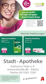 Aktueller mea - meine apotheke Apotheken Prospekt in Lengefeld und Umgebung, "Unsere August-Angebote" mit 4 Seiten, 01.08.2025 - 31.08.2025