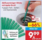 Aktuelles Abflussreiniger-Sticks mit Apfel-Duft Angebot bei Netto Marken-Discount in Reutlingen ab 9,99 €