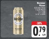 Pilsener Angebote von Warsteiner bei EDEKA Gera für 0,79 €