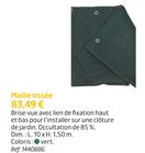 Maille tissée en promo à 83,49 € chez Jardiland Maille tissée dans le catalogue Jardiland