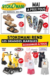 Catalogue Stokomani à Colombes, avec 10 pages Prospectus Stokomani à Colombes, "Mai à prix fous !!", 10 pages, 06/05/2022 - 17/05/2022