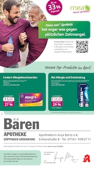 Aktueller mea - meine apotheke Prospekt "Unsere April-Angebote" für Göppingen Aktueller mea - meine apotheke Prospekt für Göppingen mit Seiten
