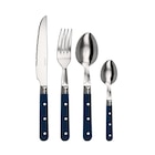 Ménagère 24 pièces classic bleu - CARREFOUR HOME en promo chez Carrefour Ménagère 24 pièces classic bleu - CARREFOUR HOME dans le catalogue Carrefour