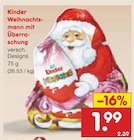 Weihnachtsmann mit Überraschung im Angebot bei Netto Marken-Discount in Aachen Weihnachtsmann mit Überraschung Angebote von Kinder bei Netto Marken-Discount Aachen für 1,99 €