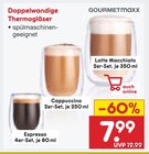 Doppelwandige Thermogläser Angebote von GOURMETMAXX bei Netto Marken-Discount Hückelhoven für 7,99 €