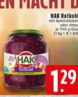 Rotkohl mit Apfelstücken Angebote von HAK bei EDEKA Krefeld für 1,29 €