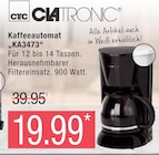 Kaffeeautomat von Clatronic im aktuellen Marktkauf Prospekt für 19,99 €