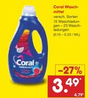Waschmittel Angebote von Coral bei Netto Marken-Discount Nettetal für 3,49 €