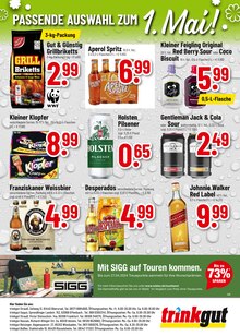 Jack Daniels im Trinkgut Prospekt "Aktuelle Angebote" mit 8 Seiten (Rüsselsheim)