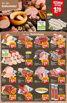 Wurst im REWE Prospekt "Dein Markt" mit 32 Seiten (Mönchengladbach)