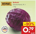 Rotkohl von Heimat für 0,79 € bei Netto Marken-Discount im Angebot Rotkohl von Heimat im aktuellen Netto Marken-Discount Prospekt