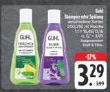 Frische & Leichtigkeit Anti-Fett Shampoo Angebote von Guhl bei EDEKA Gera für 3,29 €