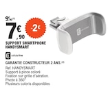 Support smartphone handysmart - Cellularline en promo chez E.Leclerc Colomiers à 7,90 €