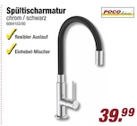 Spültischarmatur chrom / schwarz von POCOline im aktuellen POCO Prospekt