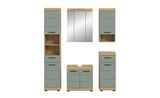 Badmöbel-Set SCHLOONSEE 5 teilig bestehend aus: Hochschrank WBU Spiegelschrank Unterschrank Hängeschrank Schloonsee im aktuellen Höffner Prospekt für 565,00 €