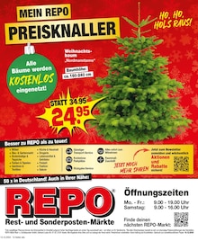 Weihnachtsbaum im Repo Prospekt "Aktuelle Angebote" mit 12 Seiten (Cottbus)