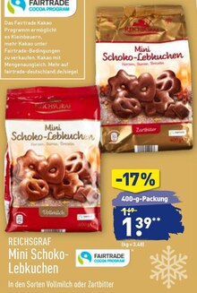 Mini Schoko-Lebkuchen bei ALDI Nord in Gelsenkirchen Mini Schoko-Lebkuchen im Angebot bei ALDI Nord Gelsenkirchen für 1,39 €