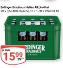 Brauhause Helles Alkoholfrei Angebote von Erdinger bei GLOBUS Gera für 15,99 €