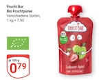 Bio Fruchtpüree Angebote von Frucht Bar bei GLOBUS Neustadt für 0,79 €