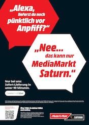 Aktueller MediaMarkt Saturn Elektromärkte Prospekt in Gochsheim und Umgebung, "Nur bei uns: Sofort-Lieferung in unter 90 Minuten." mit 1 Seite, 23.06.2026 - 26.06.2026