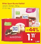 Bunte Vielfalt im Angebot bei Netto Marken-Discount in Chemnitz Bunte Vielfalt Angebote von Ritter Sport bei Netto Marken-Discount Chemnitz für 1,11 €