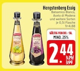 Balsamico Bianco von Hengstenberg im aktuellen EDEKA Prospekt für 2,44 €