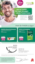 Apotheken Prospekt von mea - meine apotheke in Neuried Aktueller mea - meine apotheke Apotheken Prospekt für Neuried: Unsere August-Angebote mit 4} Seiten, 01.08.2026 - 31.08.2026