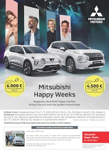 Mitsubishi Prospekt Mitsubishi Happy Weeks mit 1 Seite