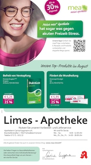 Aktueller mea - meine apotheke Prospekt "Unsere August-Angebote" Seite 1 von 4 Seiten für Schwäbisch Gmünd