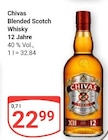 Blended Scotch Whisky 12 Jahre Angebote von Chivas bei GLOBUS Oberhausen für 22,99 €