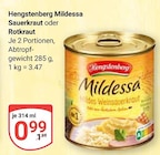 Mildessa Sauerkraut Angebote von Hengstenberg bei GLOBUS Braunschweig für 0,99 €