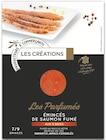 Les Parfumés Émincés de Saumon Fumé aux 5 Baies - LES CRÉATIONS en promo à 3,24 € chez Intermarché Super Les Parfumés Émincés de Saumon Fumé aux 5 Baies - LES CRÉATIONS dans le catalogue Intermarché Super
