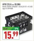 Aktuelle Cola Angebote bei Marktkauf in Bergheim Aktuelles AFRI COLA oder BLUNA Angebot bei Marktkauf in Bergheim ab 15,99 €