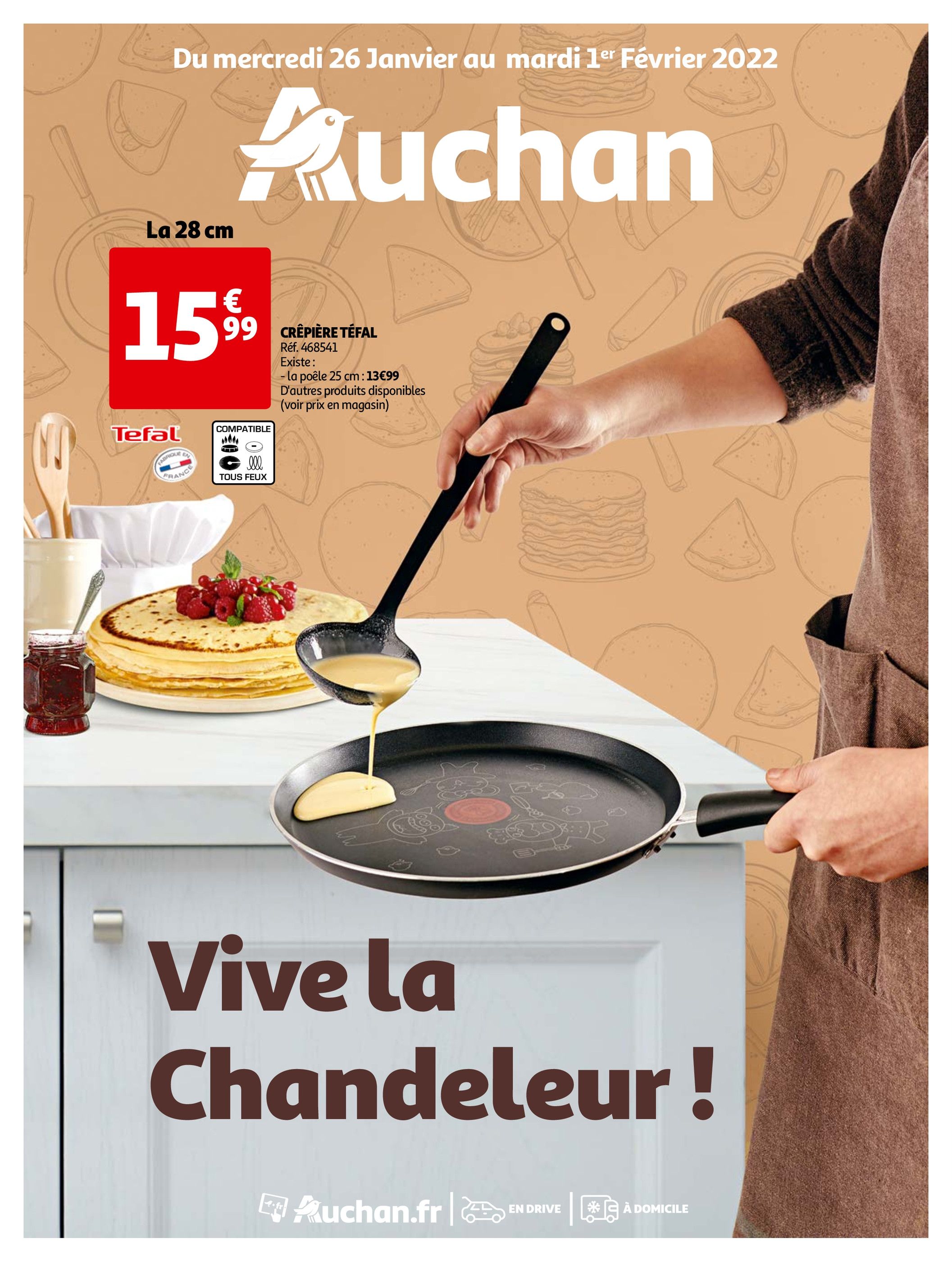 Catalogue Auchan à Nancy, avec 44 pages Prospectus Auchan à Nancy, "Vive la chandeleur !", 44 pages, 26/01/2022 - 01/02/2022