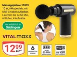 Massagepistole 15359 Angebote von VITALmaxx bei GLOBUS Saarbrücken für 12,99 €