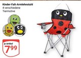Aktuelles Kinder-Falt-Armlehnstuhl Marienkäfer Angebot bei GLOBUS in Saarbrücken ab 7,99 €